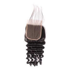 christy v remy hair 4x4 deep wave closure
