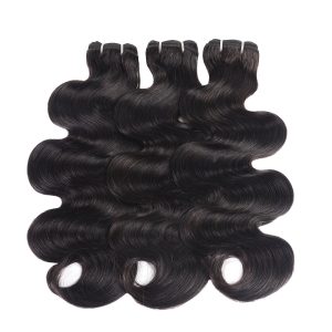 christy v remy hair black body wave bundles laotian weaving