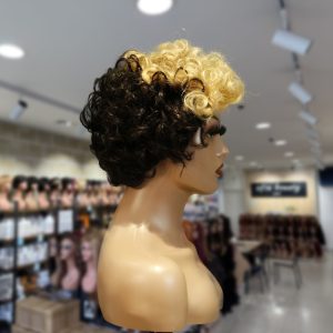 christy v machine made black wig remy hair tc004