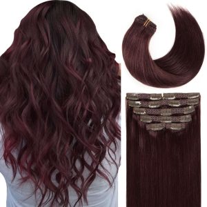 christy v asian raw hair straight clip in hair extensions