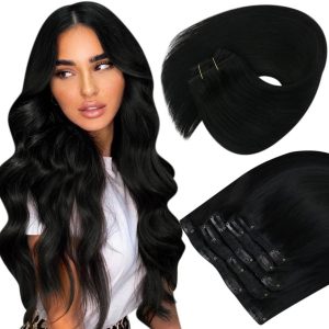 christy v asian raw hair straight clip in hair extensions