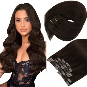 christy v asian raw hair straight clip in hair extensions