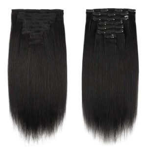 christy v asian raw hair straight clip in hair extensions