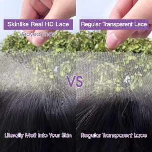 christy v asian raw hair 13x6 hd lace front wig staight human hair wig #613