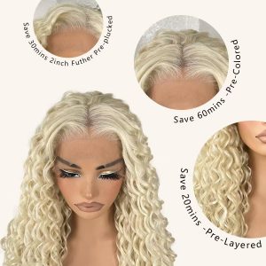 christy v 13x4 deep wave lace front wig 613 remy hair