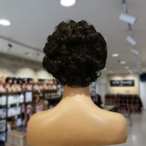 christy v machine made black wig remy hair tc064