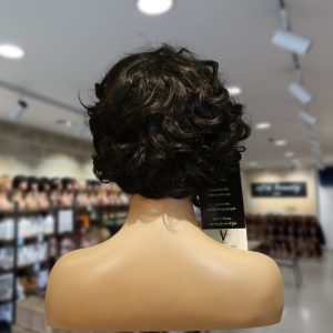 christy v machine made black wig remy hair tc068