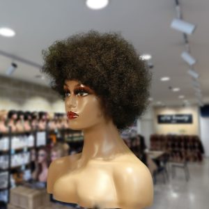 christy v machine made black wig remy hair 2301