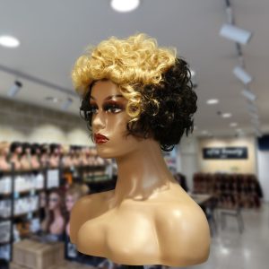 christy v machine made black wig remy hair tc004