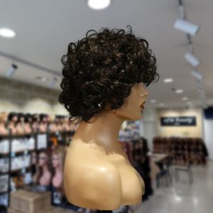 christy v machine made black wig remy hair tc002