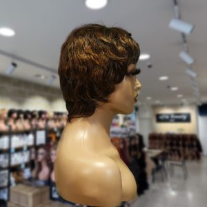 christy v machine made black wig remy hair tc066