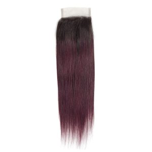 christy v remy hair 4x4 straight closure 1b99j