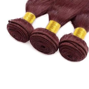 christy v remy hair 99j straight bundles brazilian weaving