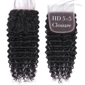 christy v remy hair 5x5 deep wave hd closure