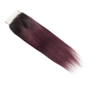 christy v remy hair 4x4 straight closure 1b99j