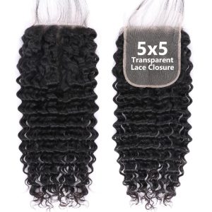 christy v remy hair 5x5 deep wave closure