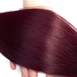 christy v remy hair 99j straight bundles brazilian weaving