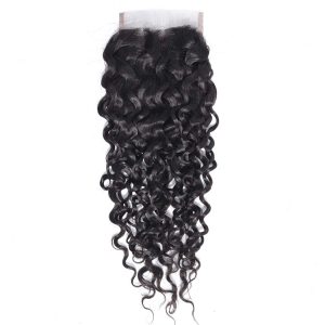 christy v remy hair 4x4 water wave closure