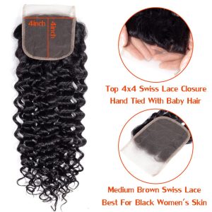 christy v remy hair 4x4 jerry curly closure