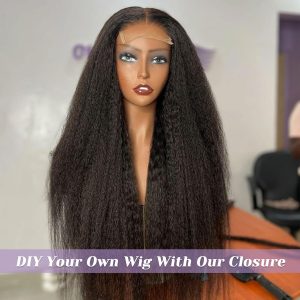 christy v remy hair 5x5 yaki straight closure