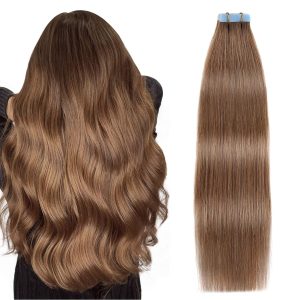 christy v asian raw hair #6 straight tape in hair extensions