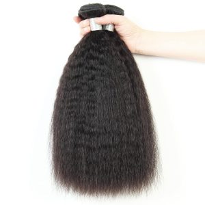 christy v remy hair black yaki straight bundles brazilian weaving