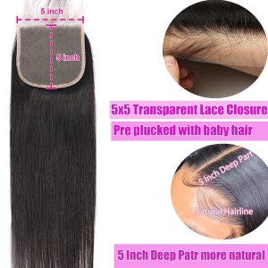 christy v remy hair 5x5 closure