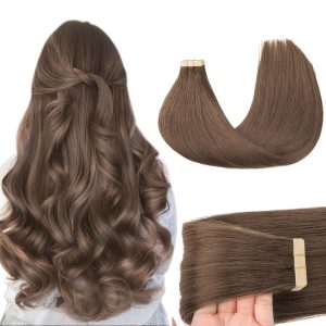 christy v asian raw hair #5 straight tape in hair extensions