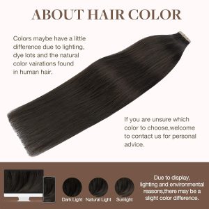 christy v asian raw hair #1c straight tape in hair extensions