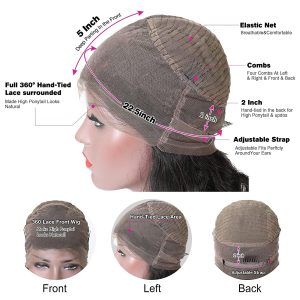 christy v 360 body wave lace front wig remy hair