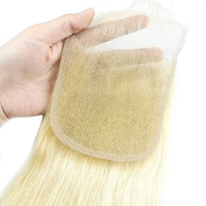 christy v remy hair 4x4 straight closure 613