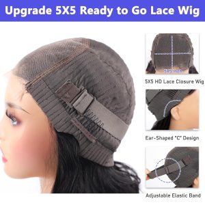 christy v natural black remy hair 5x5 lace closure bouncy curls human hair wig
