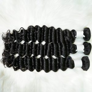 christy v remy hair black deep wave bundles brazilian weaving