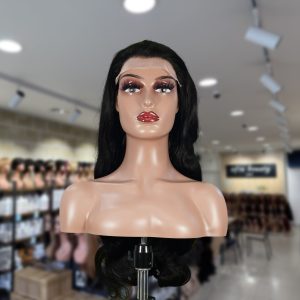 christy v natural black remy hair 6x7 lace closure body wave human hair wig