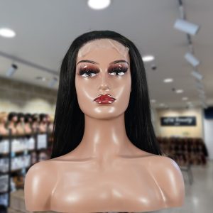 christy v natural black asian raw hair 5x5 hd lace closure straight bob human hair wig