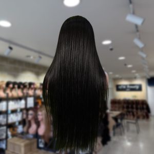 christy v natural black asian raw hair 13x6 hd lace front wig straight human hair wig
