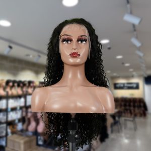christy v natural black asian raw hair 13x6 hd lace front wig deep wave human hair wig