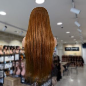 christy v 13x4 straight lace front wig 30 brown 26 inch remy hair