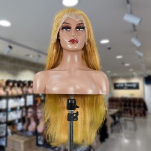 christy v 13x4 straight lace front wig 27 honey blonde remy hair