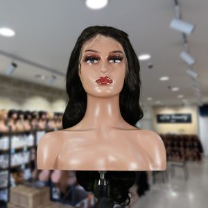 christy v 13x4 body wave lace front wig natural black remy hair