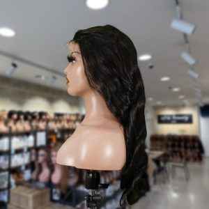 christy v 13x4 body wave lace front wig natural black remy hair