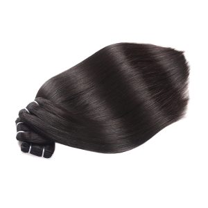 christy v natural black asian double drawn straight hair bundles
