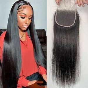 christy v remy hair 4x4 straight closure