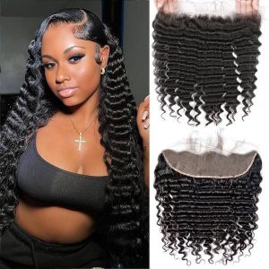 christy v remy hair 13x4 deep wave frontal