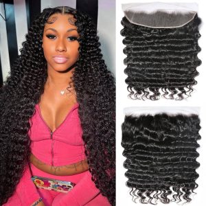 christy v remy hair 13x4 deep wave hd frontal