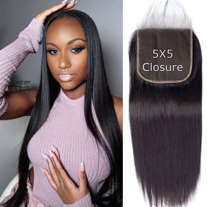 christy v remy hair 5x5 straight hd closure