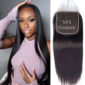 christy v remy hair 5x5 closure