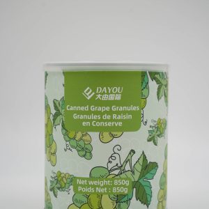 canned grape granules