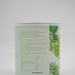 canned grape granules