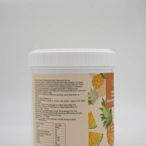 pineapple pulp flavored syrup